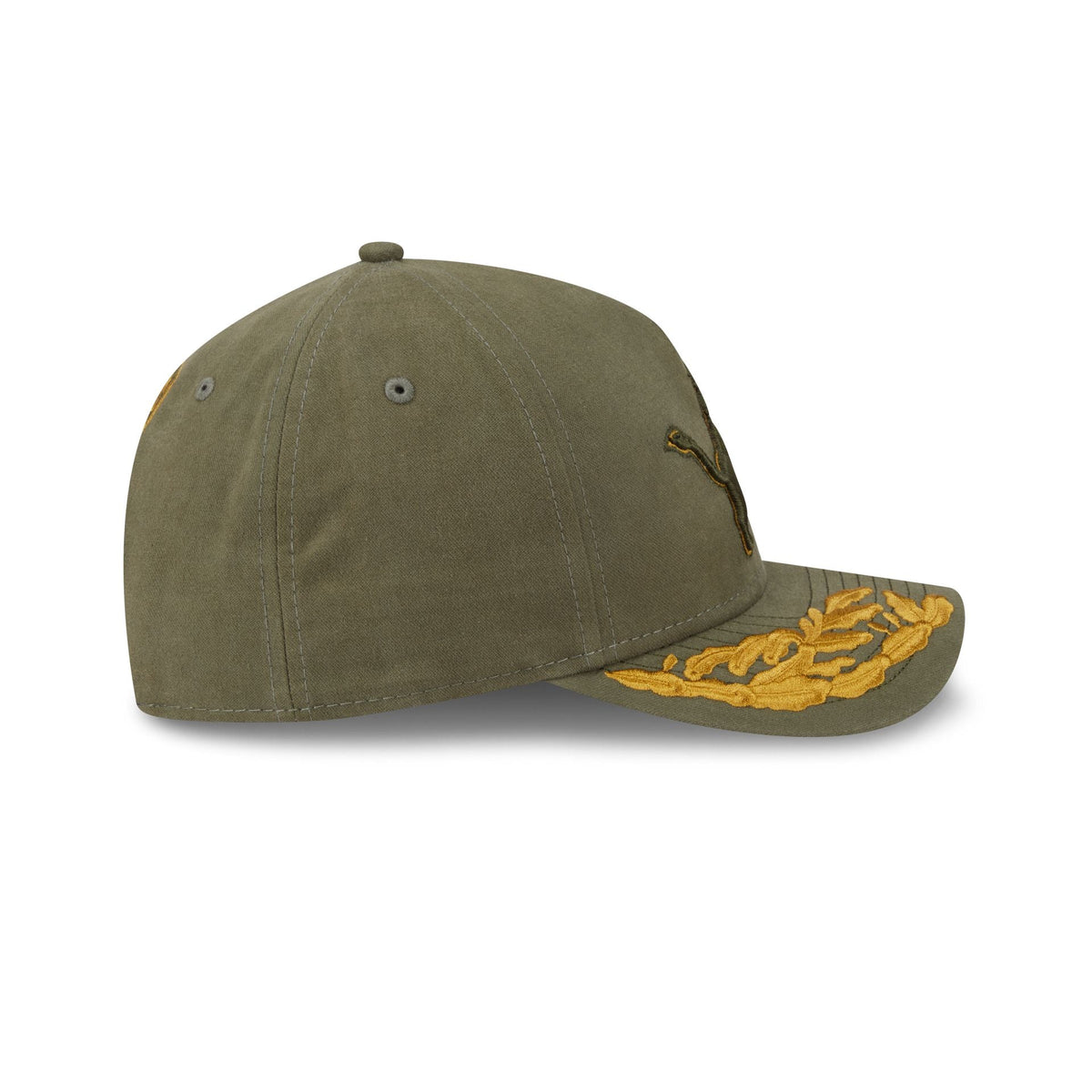 Alpha Industries x Detroit Lions Olive Green 9FORTY M-Crown A-Frame Snapback Hat