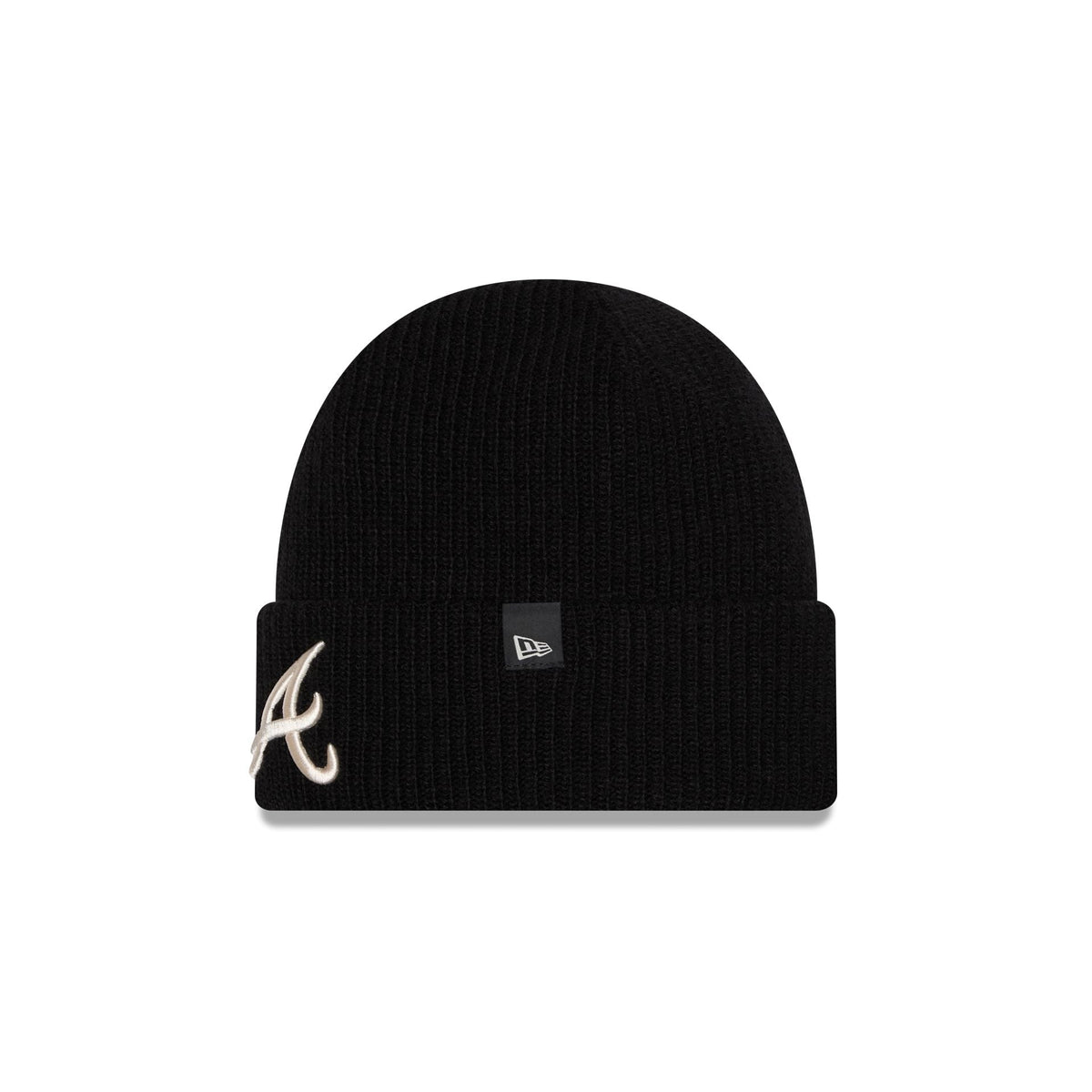 Atlanta Braves Woolen Black Short Cuff Knit Beanie Hat