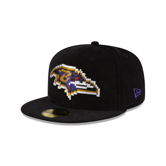 Just Caps NFL Pixelated Baltimore Ravens 59FIFTY Fitted Hat